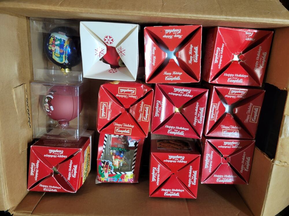 Campbells Soup Kids Ornaments Lot